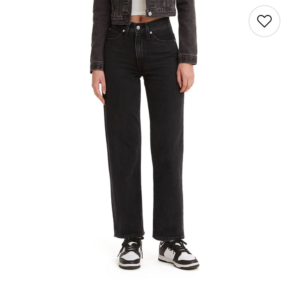 Levi's Women's 94 Baggy Jeans black